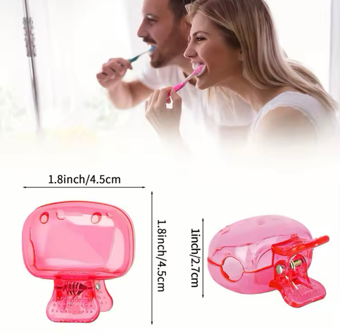 Toothbrush Head Cover Case, Toothbrush Protector Cap, Protective Portable Plastic Clip For Household Travel Toothbrush Head Cover Case, Toothbrush Protector Cap, Protective Portable Plastic Clip For Household Travel
